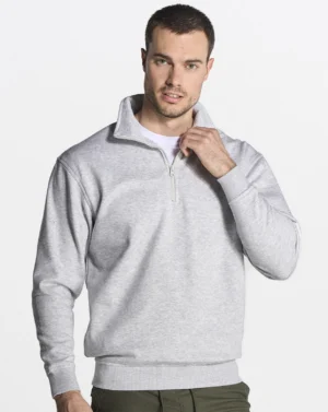 Sudadera JHK Media Cremallera Unisex 290g | Cuello Alto | Lisa o Personalizada