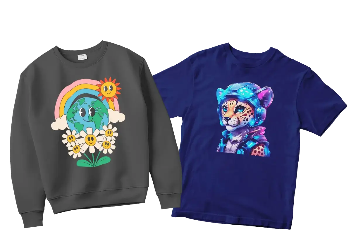 Sudaderas personalizadas con DTF por metros