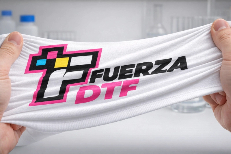 Test de elasticidad y calidad DTF industrial Fuerza DTF
