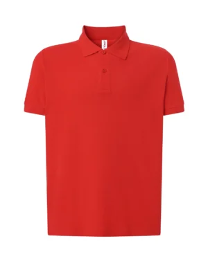 Polo JHK JT Piqué 180g | 100% Algodón | Liso o Personalizado - ROJO