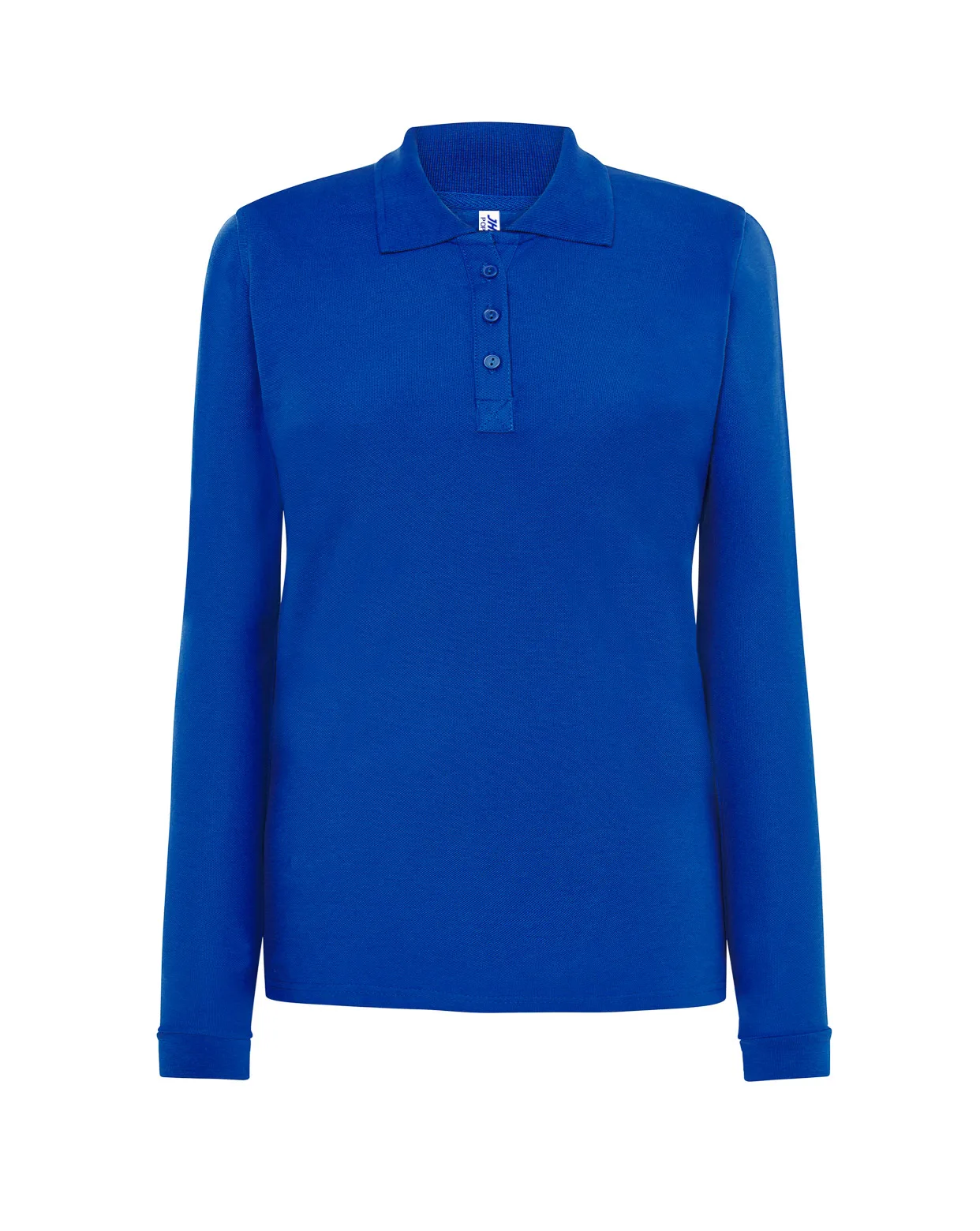 Polo Regular LS Lady JHK Royal Azul Manga Larga | DTF Polo manga larga mujer JHK Regular LS Lady POPL200LS royal azul 200g personalizado DTF