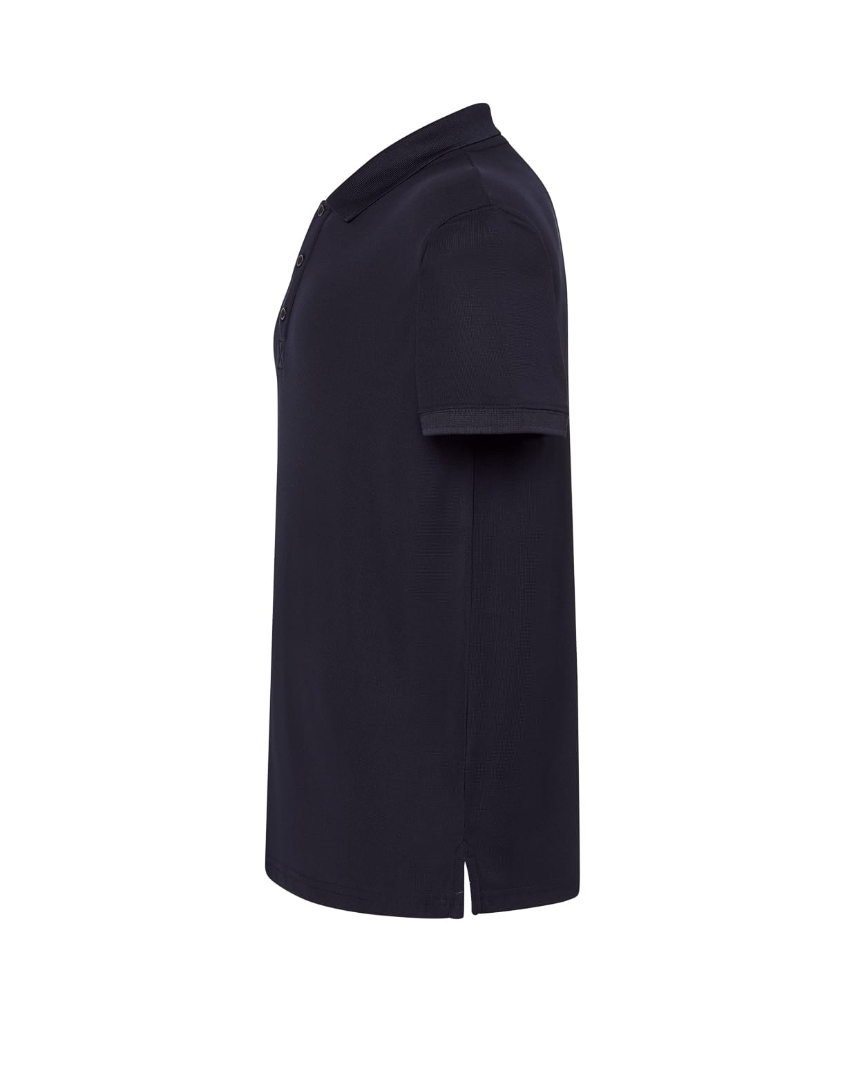 Polo Sport Piqué Man JHK – Marino Lateral Polo Sport Piqué Hombre JHK SPORTPIQUE vista lateral marino