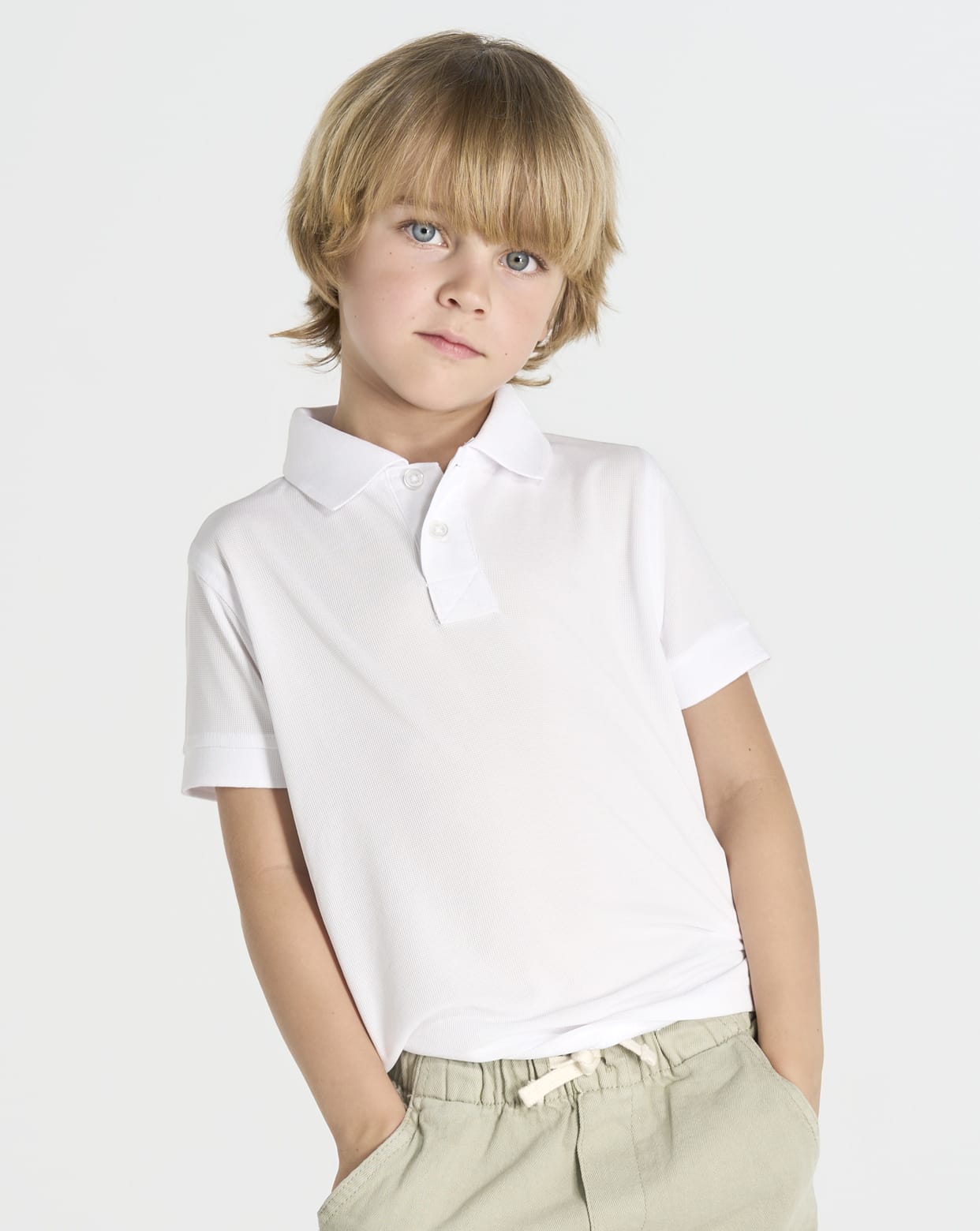 Polo JHK Sport Piqué Kid técnico 180g poliéster deportivo escolar equipación infantil