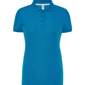 Polo Sport Piqué Lady JHK SPORTPQLADY 180g aqua azul agua personalizado DTF deportivo mujer