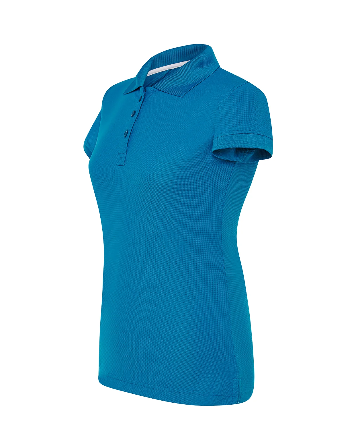 Polo Sport Piqué Lady JHK SPORTPQLADY aqua lateral deportivo mujer DTF