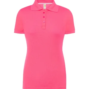 Polo Sport Piqué Lady JHK SPORTPQLADY 180g fuchsia fluor personalizado DTF deportivo mujer