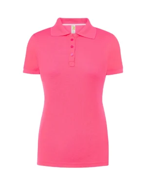 Polo Sport Piqué Lady JHK SPORTPQLADY 180g fuchsia fluor personalizado DTF deportivo mujer