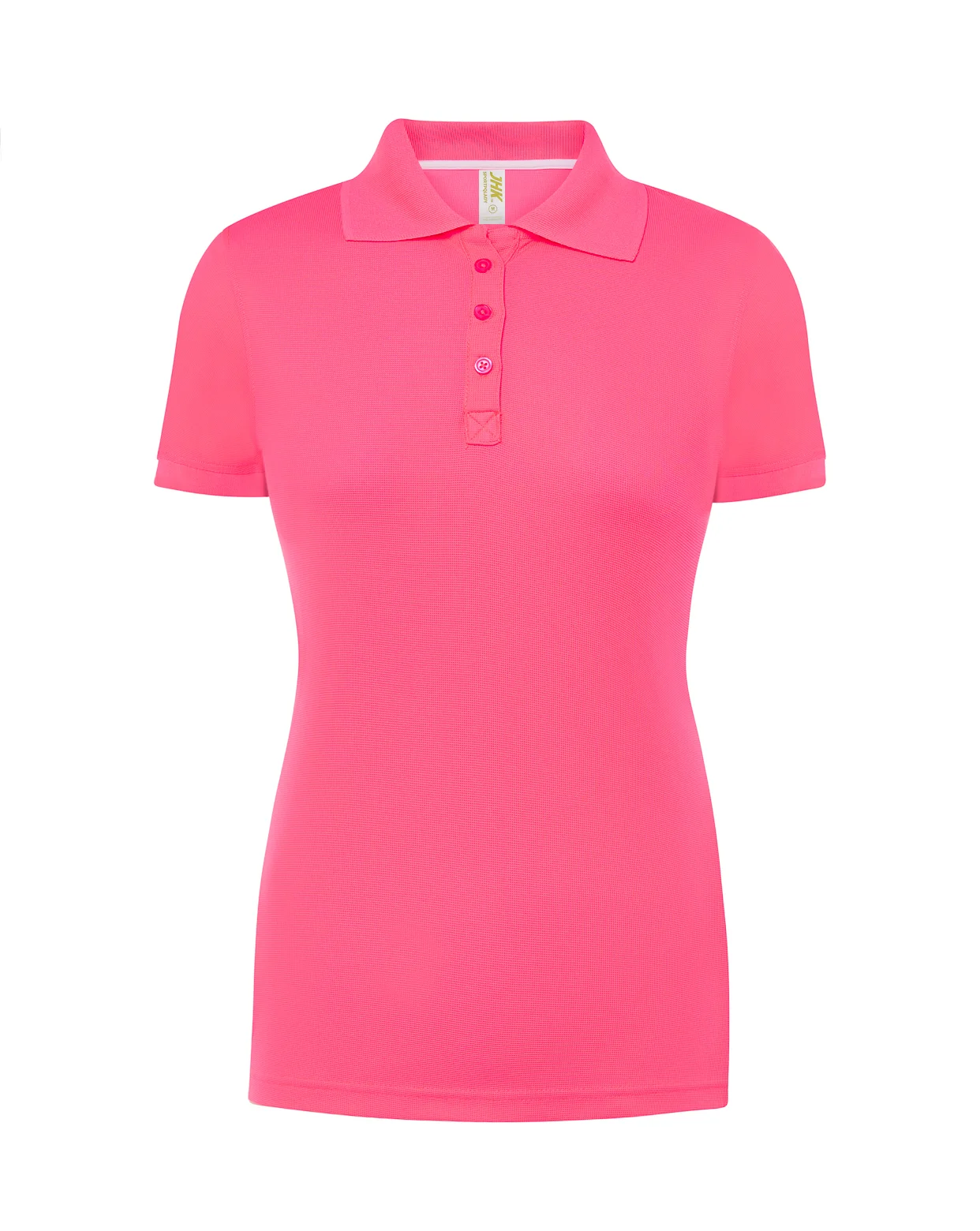 Polo Sport Piqué Lady JHK SPORTPQLADY 180g fuchsia fluor personalizado DTF deportivo mujer