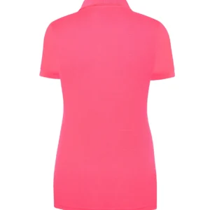 Polo Sport Piqué Lady JHK SPORTPQLADY fuchsia fluor espalda deportivo mujer DTF