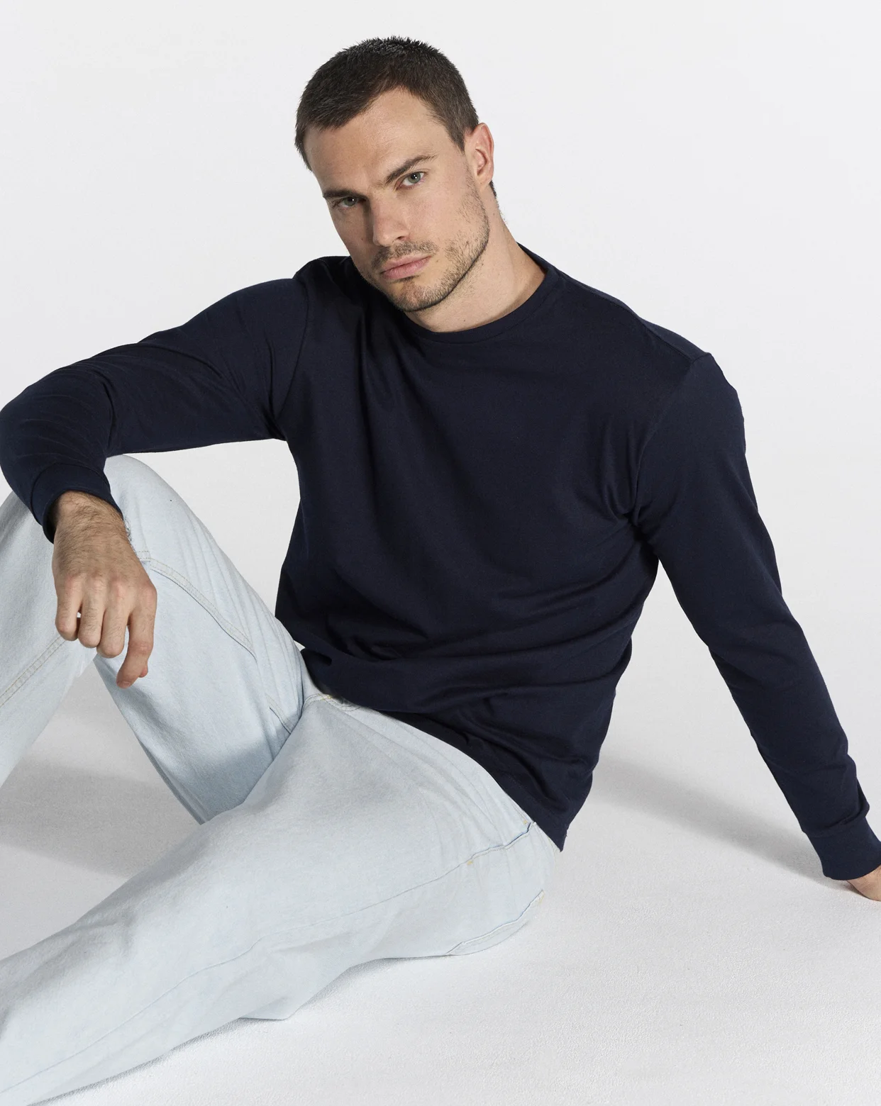 camiseta jhk manga larga premium 170 gr