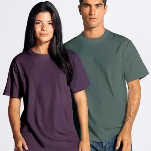 Camiseta JHK Oversize 200g negra frente para personalizar