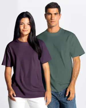 Camiseta JHK Oversize 200g negra frente para personalizar