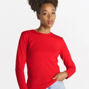 Camiseta JHK Mujer Manga Larga Premium 170g | Con Puños | Personalizada