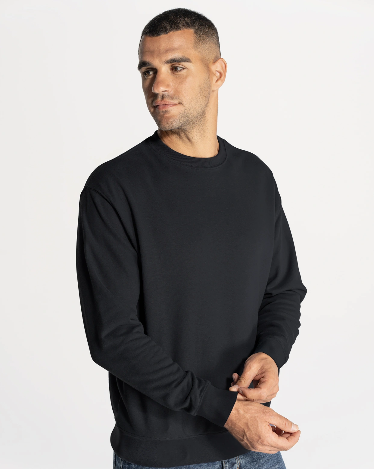 Sudadera cuello redondeo para personalizar en DTF